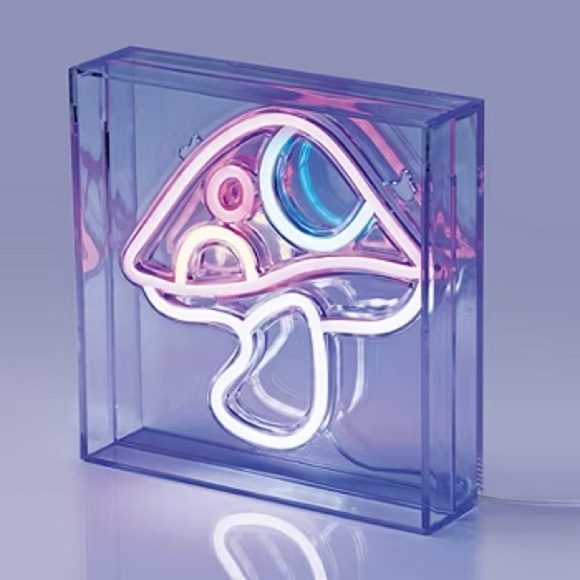 Neon Mushroom Light Decor - Picture 1 of 5